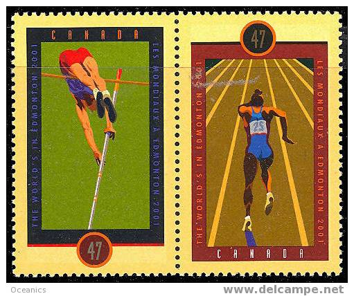 Canada (Scott No.1908a - Les Mondiaux D'Atletismes 2001) [**] - Unused Stamps