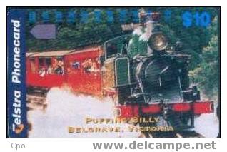 # AUSTRALIA 175 Puffing Billy Belgrave -train- 10 Anritsu   Tres Bon Etat - Australie