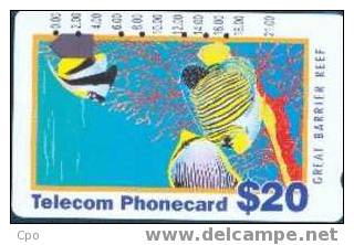 # AUSTRALIA 50 Telecom Generic - Tourism - Great Barrier Reef 20 Anritsu  -poisson,fish- Tres Bon Etat - Australia