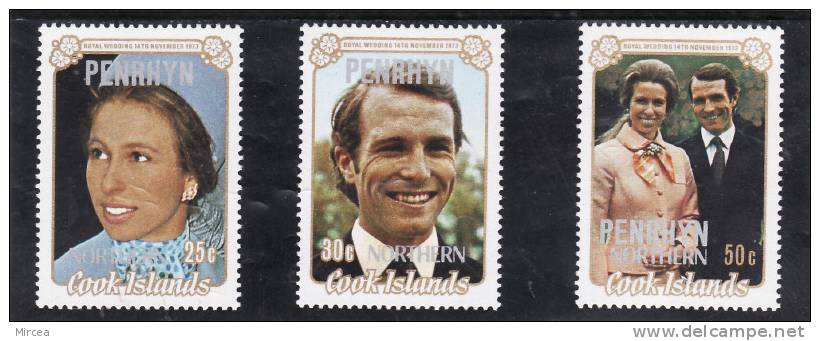 Penrhyin, 1973 , Michel No. 40/2  Neufs** - Penrhyn