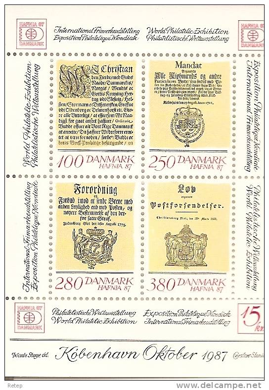 Denemarken 1987, Hafnia-blokje - Unused Stamps