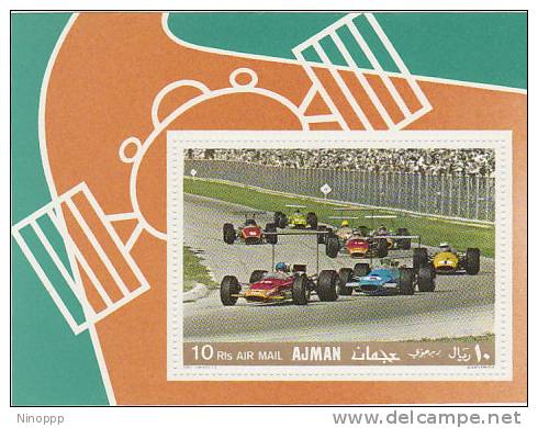 Ajman-1969 Racing Cars Souvenir Sheet MNH - Automovilismo