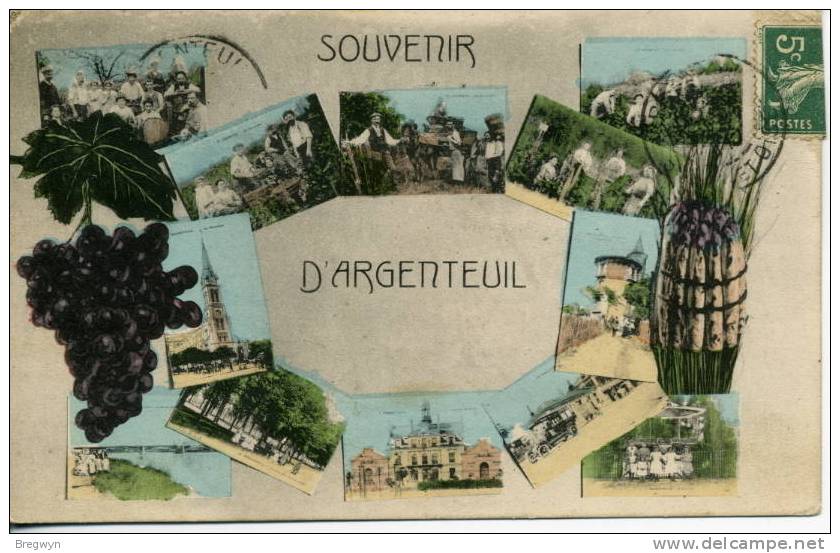 95 - CPA Multivues - Souvenir D'Argenteuil - Argenteuil