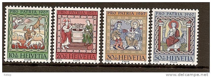 Zwitserland 1967, Pro Patria 854/57 - Unused Stamps