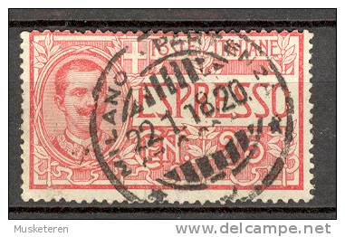 Italy 1920 Mi. 132 Espresso Eilmarke Express King Vittorio Emanuele III Deluxe MILANO Partenza Cancel - Posta Espresso