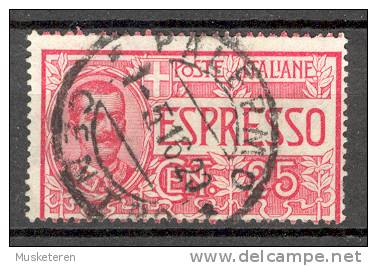 Italy 1920 Mi. 132 Espresso Eilmarke Express King Vittorio Emanuele III Deluxe PALERMO Central Cancel - Eilsendung (Eilpost)