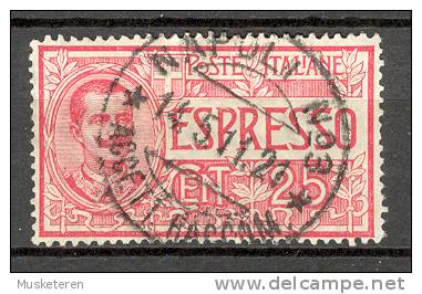 Italy 1920 Mi. 132 Espresso Eilmarke Express King Vittorio Emanuele III Deluxe NAPOLI  No. 3 Cancel - Correo Urgente