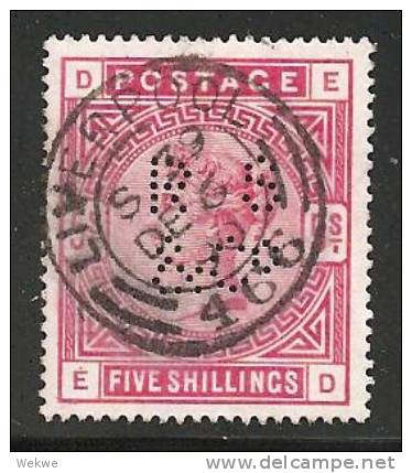 Bri Mi.Nr.83bx/ (1890) Perfin RS & Co.  O - Used Stamps