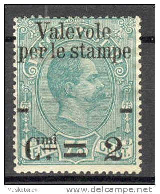 Italy 1890 Mi. 64 Parcel Post King Umberto I. Overprinted Valevole Per Le Stampe MH - Neufs