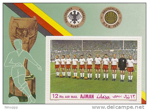 Ajman-1970 German Soccer Champions Souvenir Sheet  MNH - Other & Unclassified