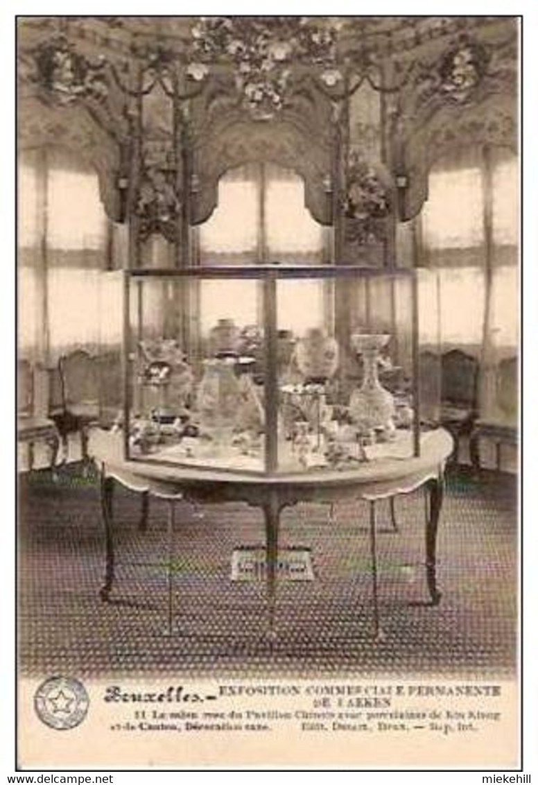 LAEKEN-PAVILLON CHINOIS-vitrine De Porcelaines De KIN KIANG Et De Canton ( CHINA)-série Belgique Historique - Laeken