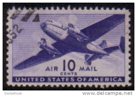 U.S.A.   Scott #  C 27  F-VF USED - 2a. 1941-1960 Usados