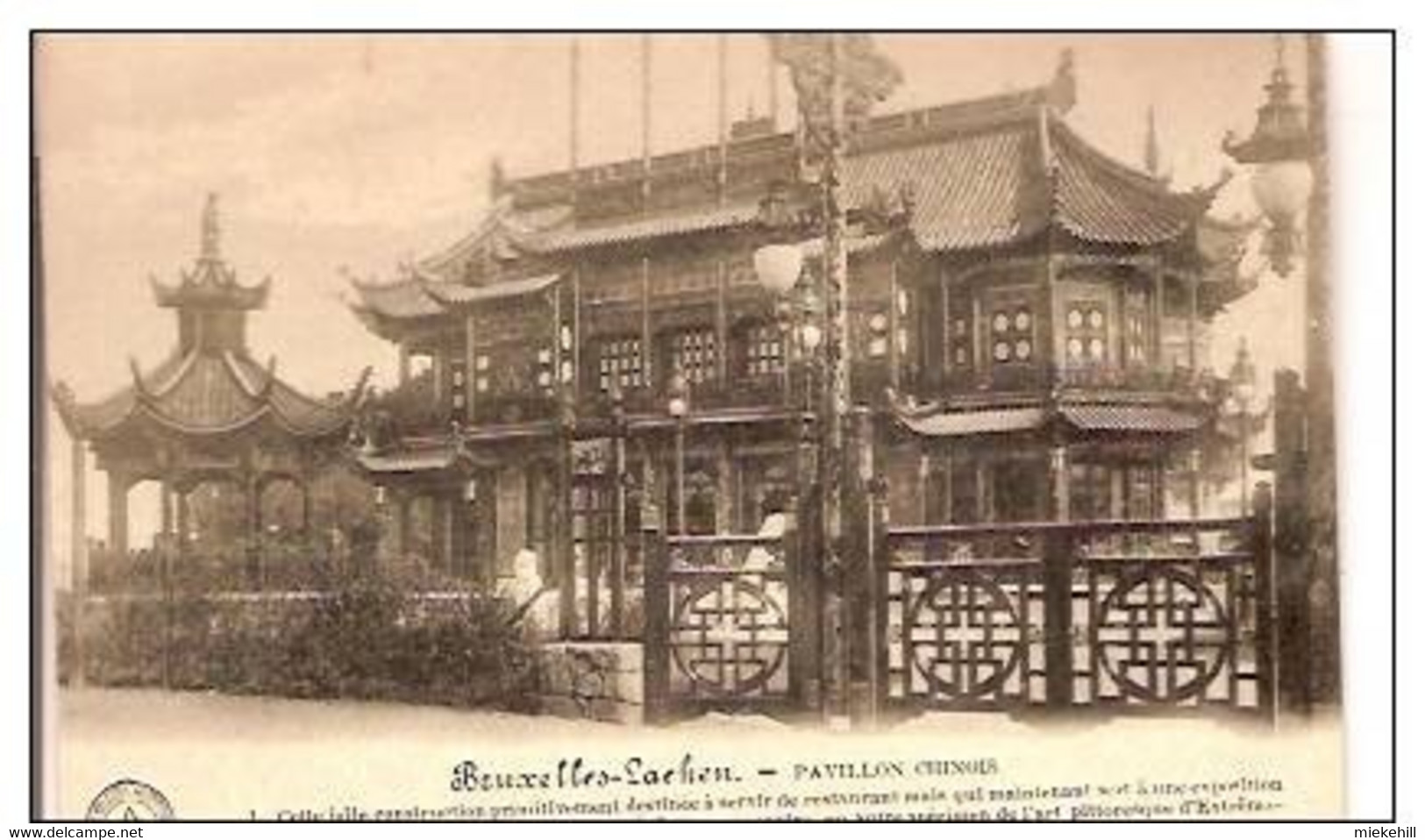 LAEKEN-PAVILLON CHINOIS-architecture -extreme-orient-China-série Belgique Historique - Laeken