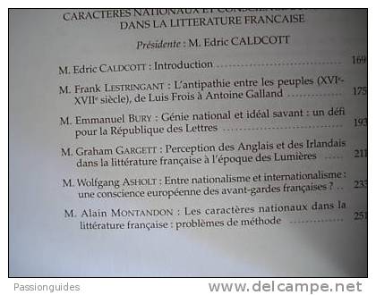 * LES ETUDES FRANCAISES EN ESPAGNE ET AU PORTUGAL * LE PRINCE DE LIGNE * CARACTERES NATIONAUX ET CONSCIENCE EUROPEENNE - Autres & Non Classés