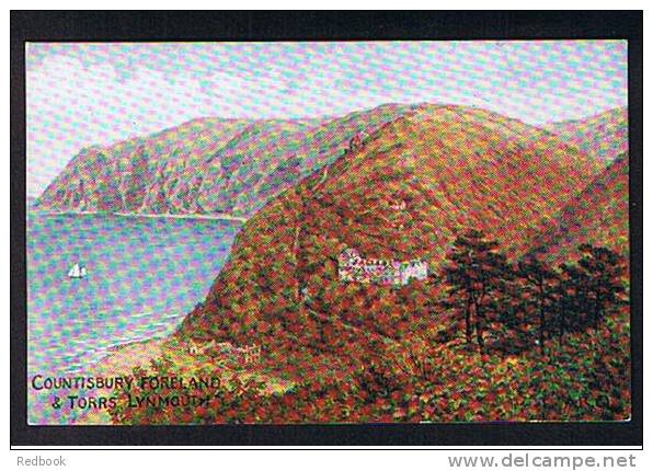 Early J. Salmon ARQ A.R. Quinton Postcard Countisbury Foreland & Torrs Lynmouth Devon - Ref 418 - Lynmouth & Lynton