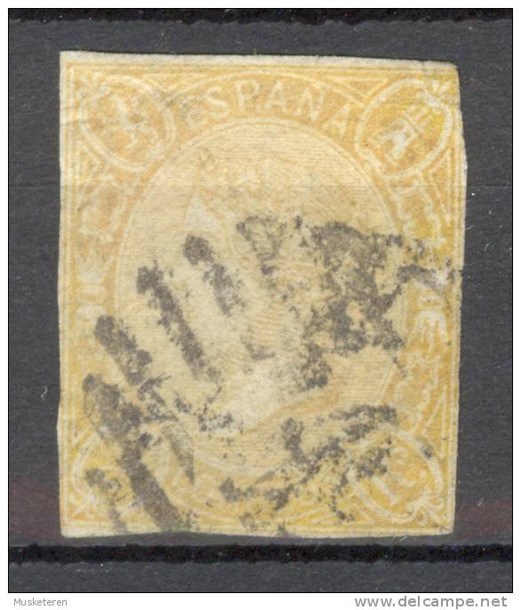 Spain 1865 Mi. 65  1R Queen Isabella II  €60,- - Usados