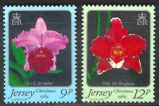 JERSEY 1984 MNH Stamp(s) Christmas Orchids 340-341 #4268 - Orchideen