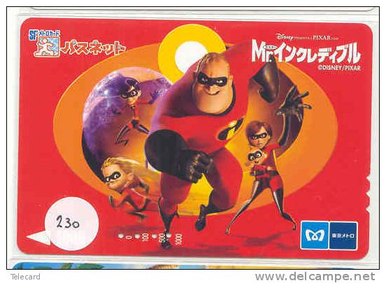 Carte Prépayée Japon (230) DISNEY JAPAN * * PREPAID CARD * FILM MOVIE CINEMA KINO - Disney