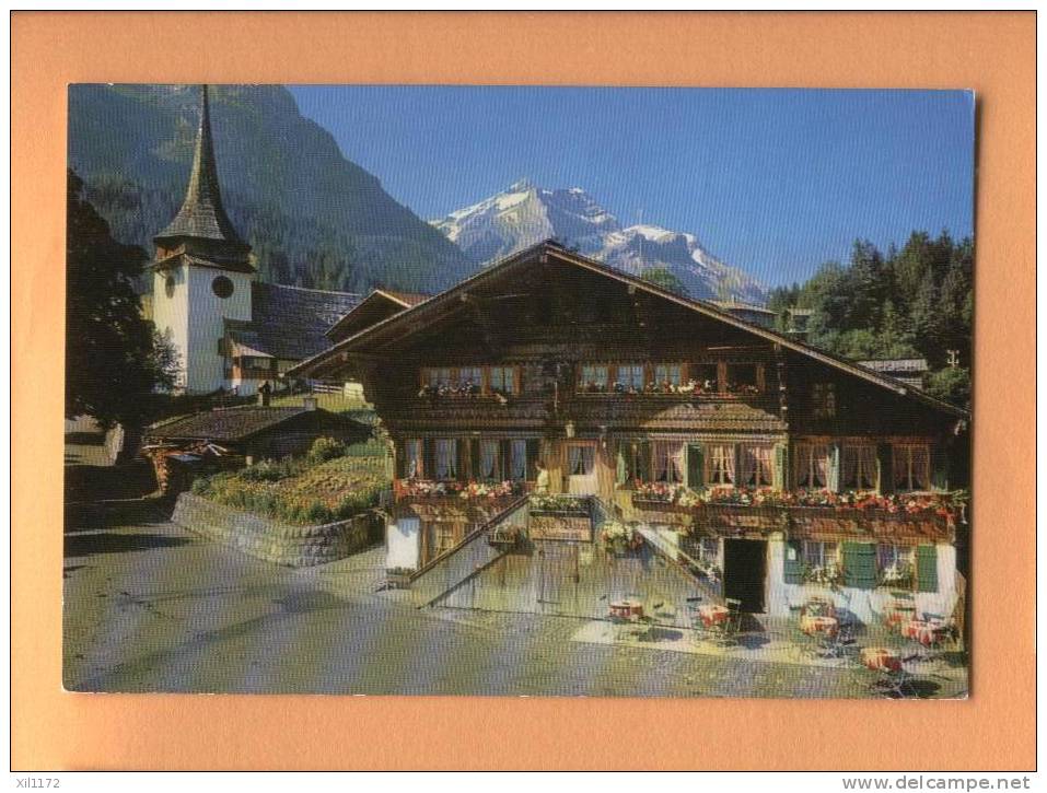 F388 Gsteig Am Col Du Pillon.Oldenhorn Und Sex Rouge. Cachet Wengen 1967 - Gsteig Bei Gstaad