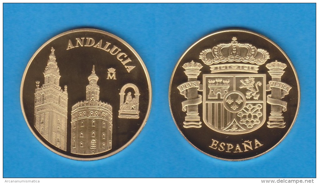 ESPAÑA / SPAIN   MEDALLA  ORO / GOLD    SC/UNC  PROOF  ANDALUCIA    DL-7134 - Altri & Non Classificati