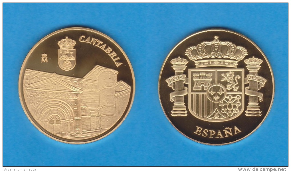 ESPAÑA / SPAIN   MEDALLA  ORO / GOLD    SC/UNC  PROOF  CANTABRIA   DL-7139 - Otros & Sin Clasificación