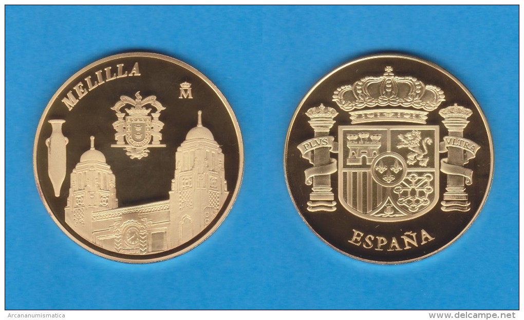 ESPAÑA / SPAIN   MEDALLA  ORO / GOLD    SC/UNC  PROOF  MELILLA     DL-7148 - Andere & Zonder Classificatie