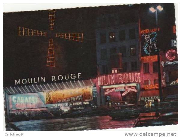 FRANCE PARIS LE MOULIN ROUGE FILM LE PONT SU RIVIERE KWAI VB1968 BY012 - Parijs Bij Nacht