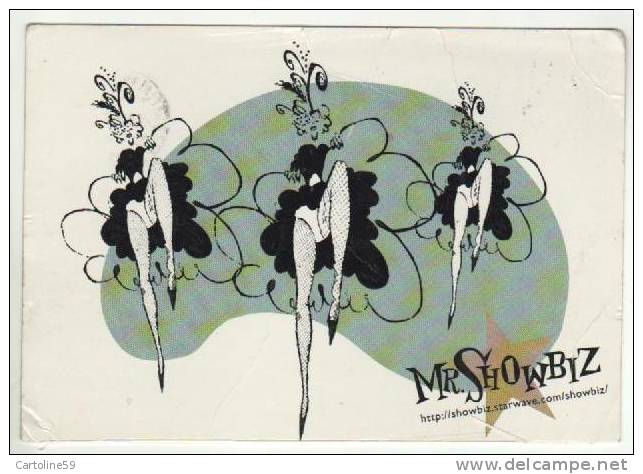 NIGHT CLUB CABARET BALLO  CAN CAN ILLUTRATO BY Mr. SHOWBIZ VB1996 BY026 - Cabaret