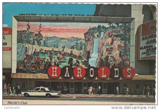 HAROLDS CLUB CABARET RENO NEVADA USA AUTO CAR  TAXY  V1974 BY027 - Inns