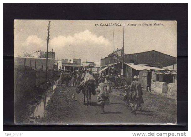 MAROC Casablanca Avenue Du Général Moinier, Animée, Eldorado, Ed Grébert 17, 1913 - Casablanca