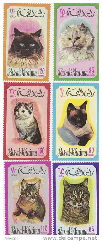 Ras Al Khaima-1971 Cats Set MNH - Domestic Cats