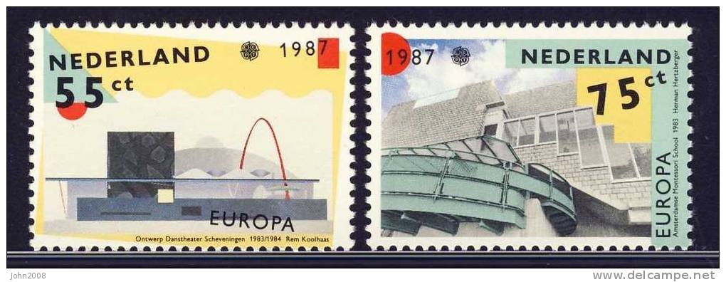 Niederlande / Netherlands 1987 : Mi 1318/1319 *** - Europa / Europe - Nuevos