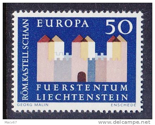 Liechtenstein 390  *  EUROPA  CASTLE - Unused Stamps