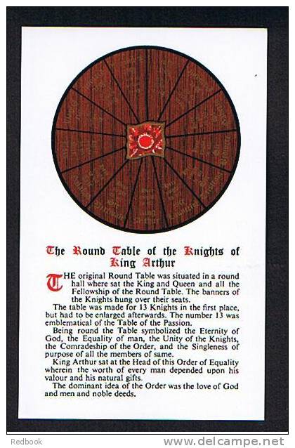 Postcard - History - Folklore - Myths - Legends - The Round Table Knights Of King Arthur - Ref 419 - Other & Unclassified