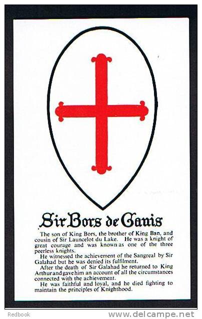 Postcard - History - Folklore - Myths - Legends - Heraldry Shield - Sir Bors De Cauis Knight Of King Arthur - Ref 419 - Other & Unclassified