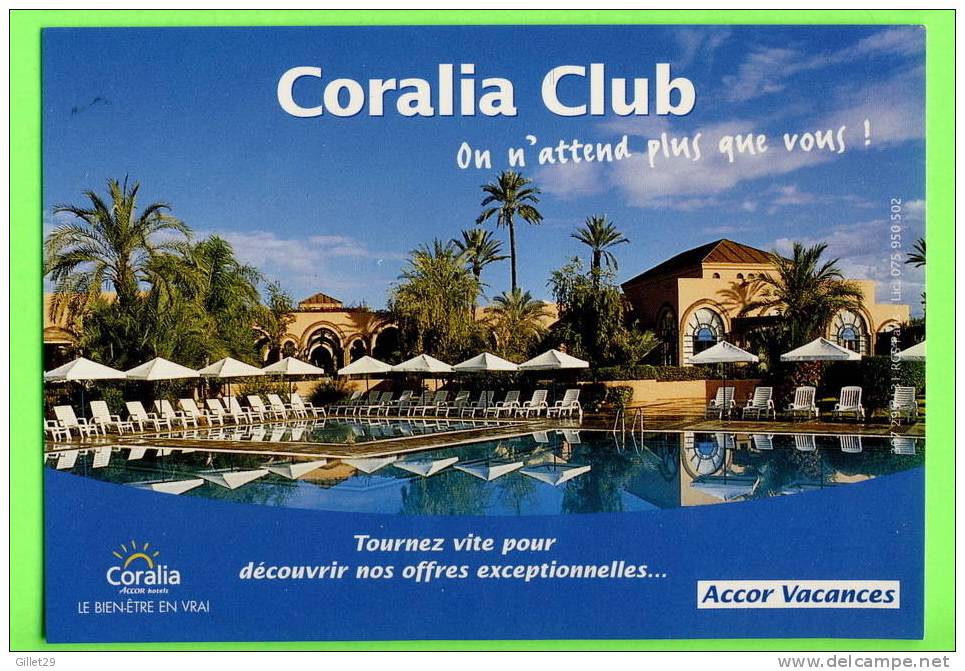 TUNISIE - CORALIA CLUB - PUBLICITÉ  2002 - - Tunisie