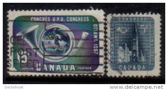 CANADA   Scott #  371-2  VF USED - Oblitérés