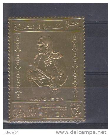 Timbre Or Gold Stamp - YEMEN - NAPOLEON - Dentelé - Neuf ** - Napoléon