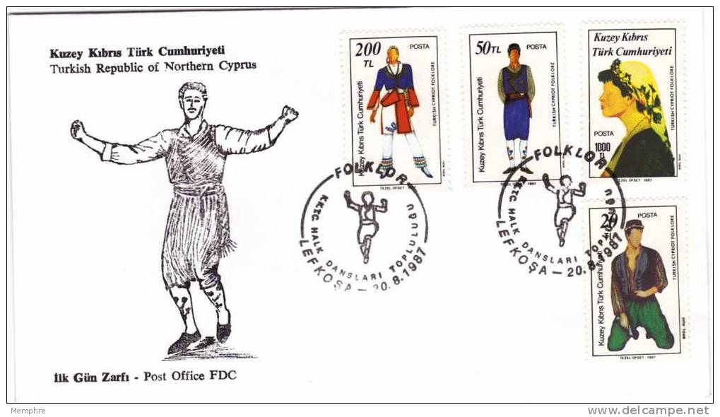 1987  Turkish Cyprus  Folklore  FDC - Covers & Documents