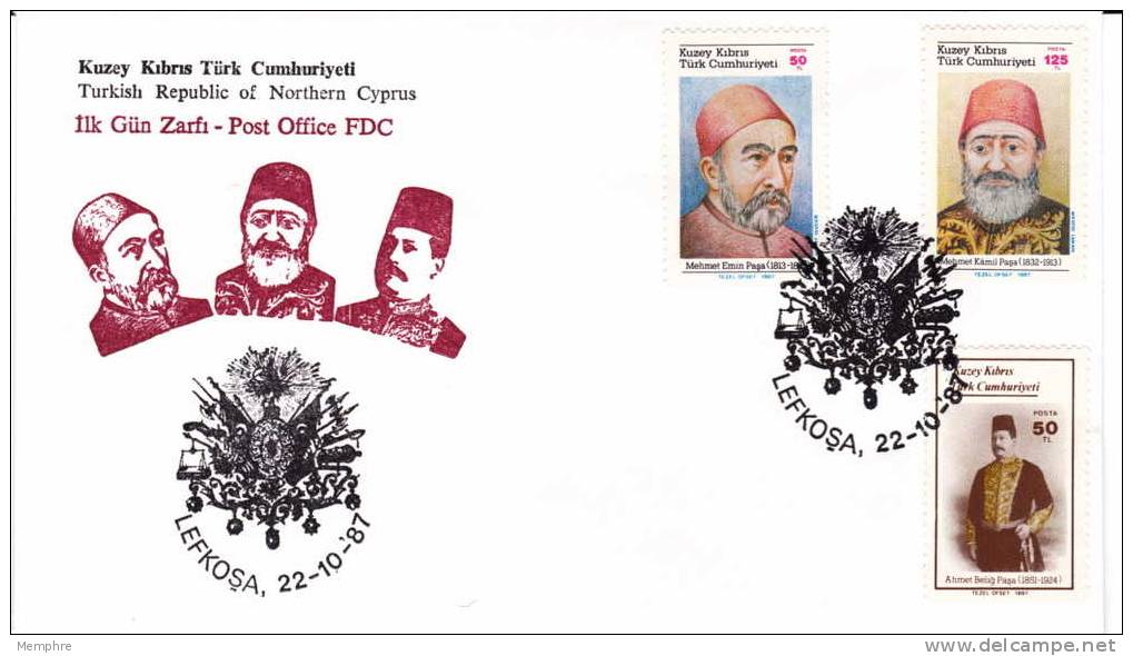 1987  Politicians FDC - Covers & Documents