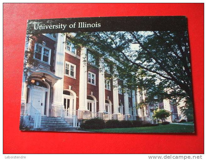 CPM-ETATS-UNIS -ILLINOIS -UNIVERSITY OF ILLINOIS - BUSEY EVANS RESIDENCE HALL-CARTE EN BON ETAT . - Andere & Zonder Classificatie