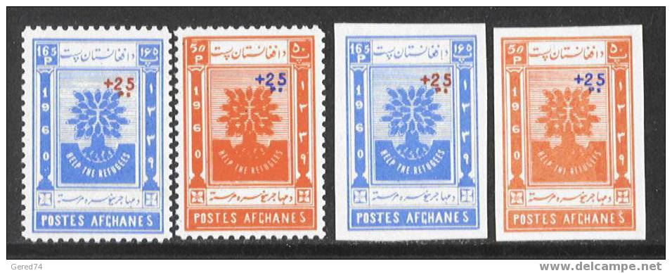 Postes Afghanes : N° 494/5 + 518/9 **  Dentelés & ND.. à 10 % De La Cote ! - Afghanistan