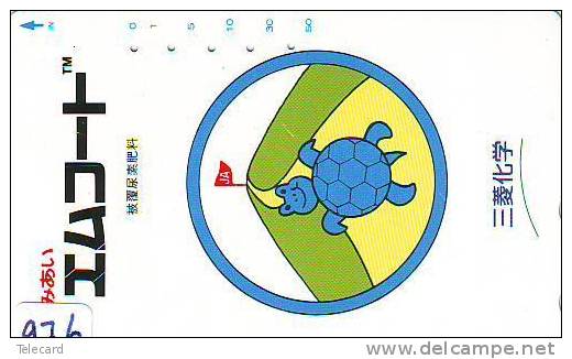 Telecarte Japonaise  (976)  *  TURTLE * TORTUE * SCHILDKRÖTE SCHILDPAD * Telefonkarte Japan  Phonecard - Turtles