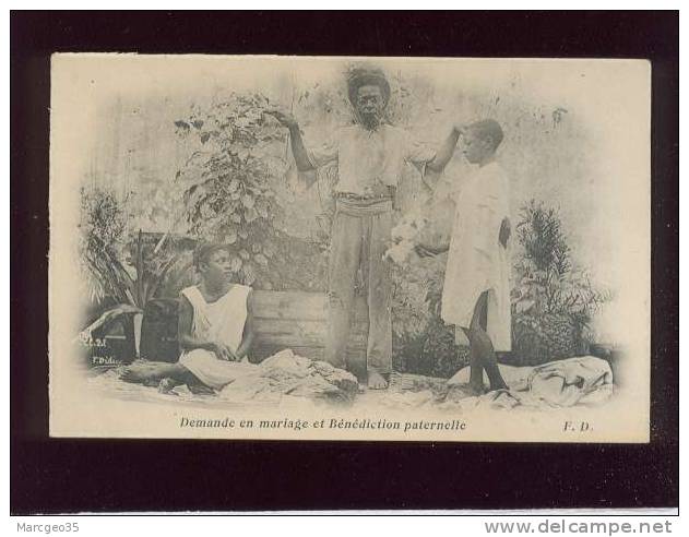 Haïti Demande En Mariage & Bénédiction Paternelle édit.F.D.  Belle Carte - Haiti