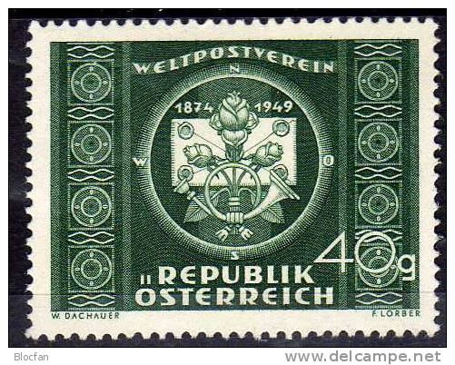 75 Jahre Weltpostverein UPU Austria 943/5 ** 20€ - U.P.U.