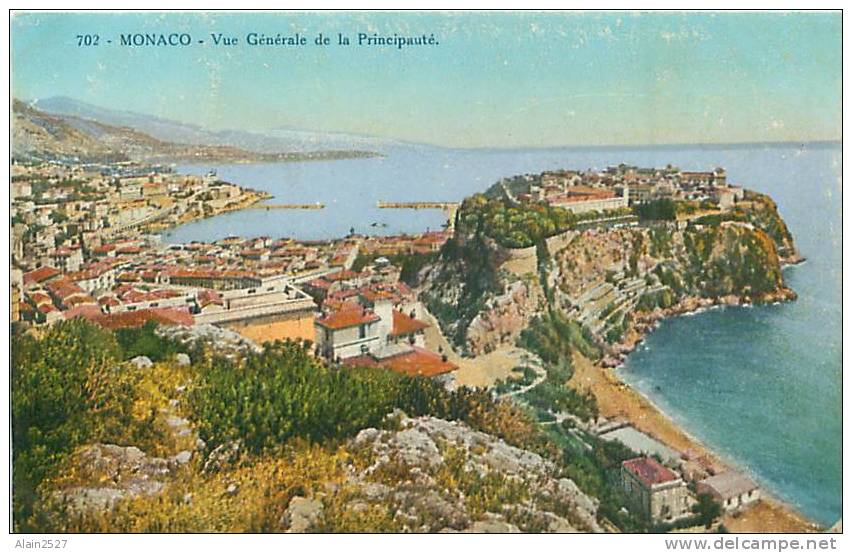 MONACO - Vue Générale De La Principauté (Ed. Giletta Phot. Nice, N° 702) - Autres & Non Classés