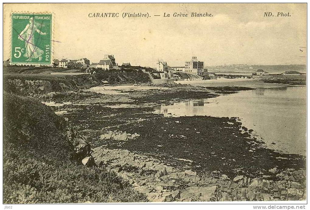 Carantec (Finistère) - La Grève Blanche - Carantec