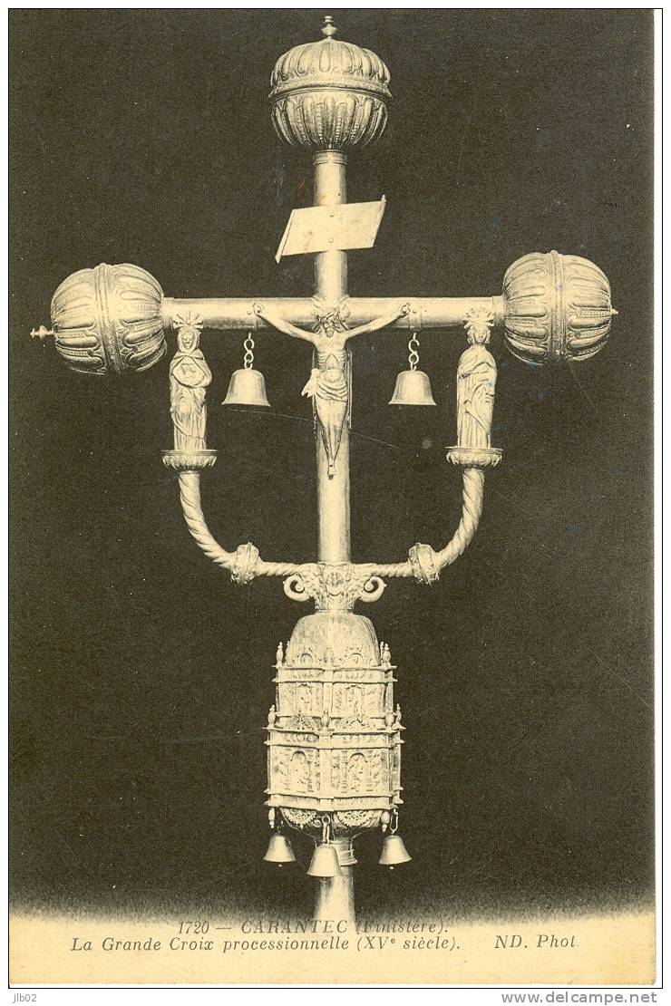 1720 - Carantec (Finistère) - La Grande Croix Processionnelle (XV E Siècle) - Carantec