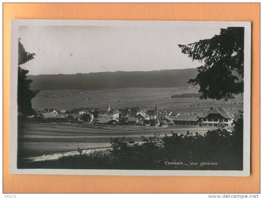 F442 Cernier, Vue Générale. Val-de-Ruz. Cachet Cernier 1933 - Cernier