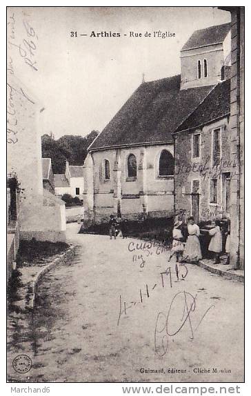 VAL D OISE.ARTHIES.RUE DE L EGLISE - Arthies